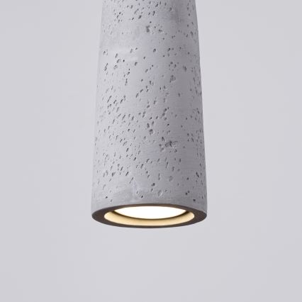 Luster na sajli ELECTRA 1xGU10/10W/230V beton/siva