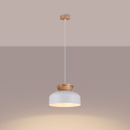 Luster na sajli MARION 1xE27/15W/230V pr. 29,5 cm bijela