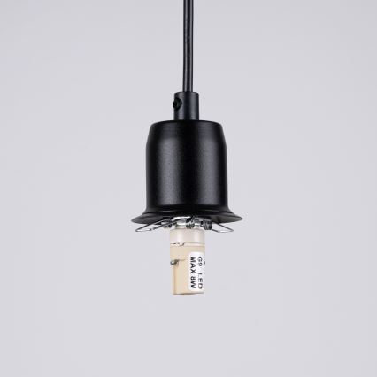 Luster na sajli HYPERION 3xG9/8W/230V crna