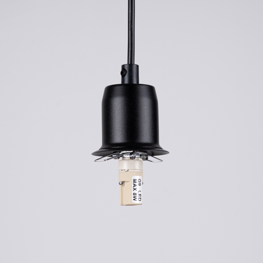 Luster na sajli HYPERION 3xG9/8W/230V crna