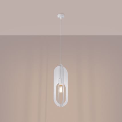 Luster na sajli NICUS 1xE27/15W/230V bijela