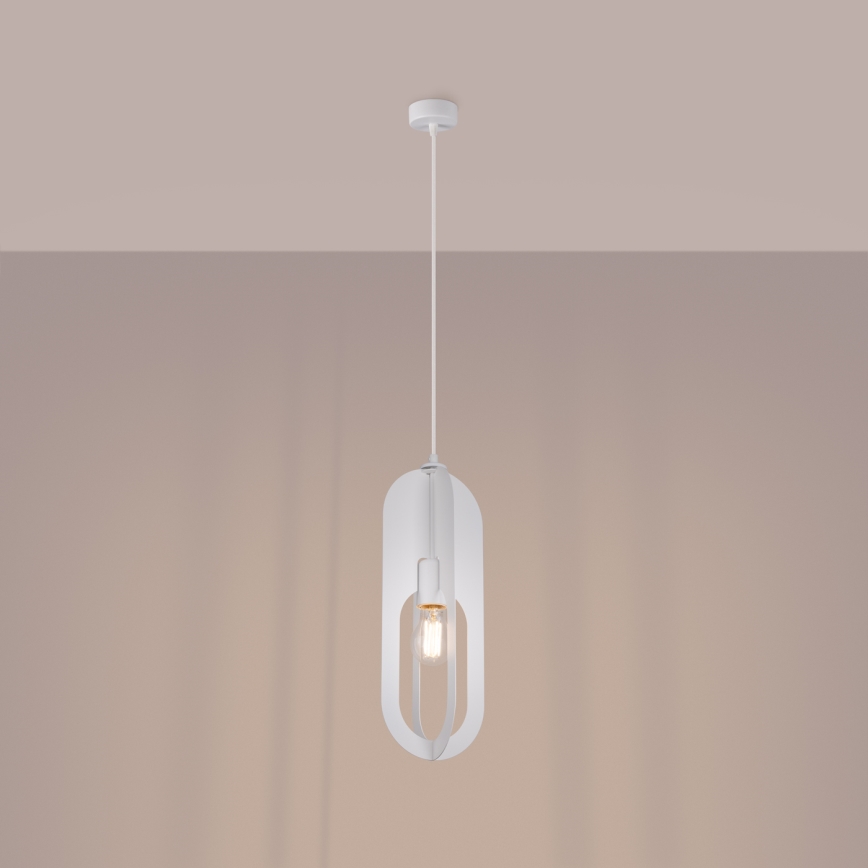Luster na sajli NICUS 1xE27/15W/230V bijela