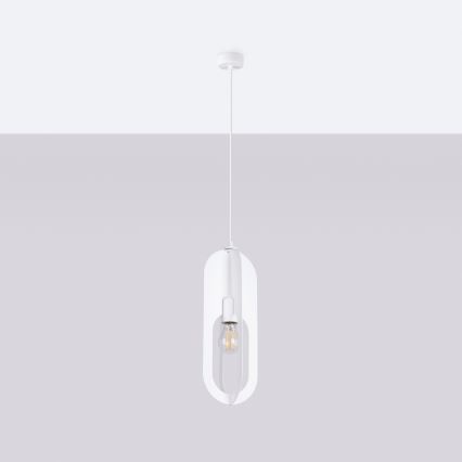Luster na sajli NICUS 1xE27/15W/230V bijela