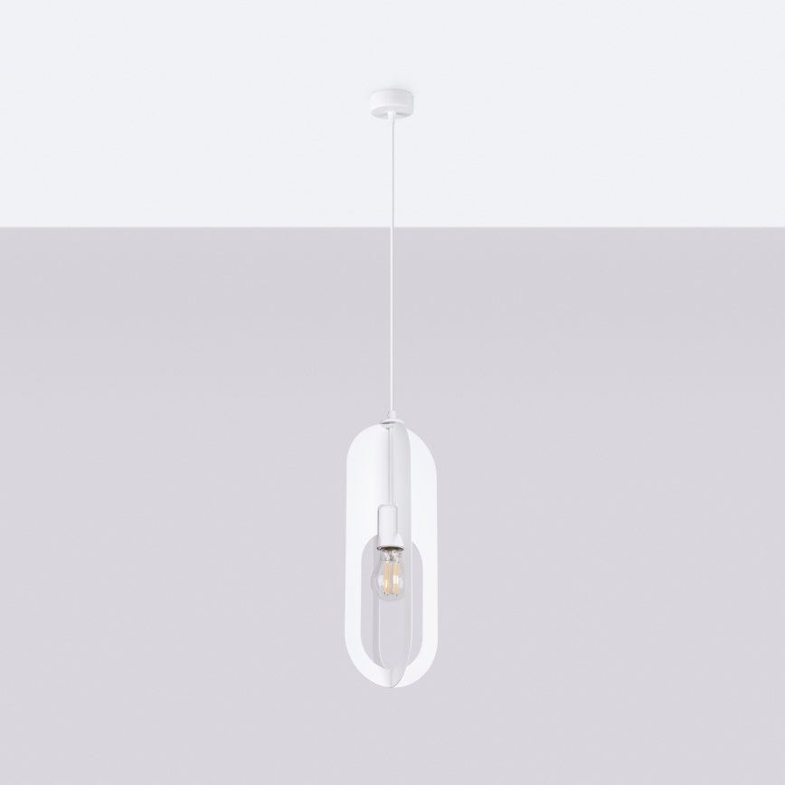 Luster na sajli NICUS 1xE27/15W/230V bijela