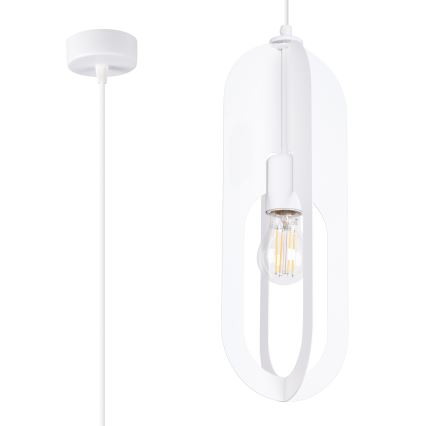 Luster na sajli NICUS 1xE27/15W/230V bijela