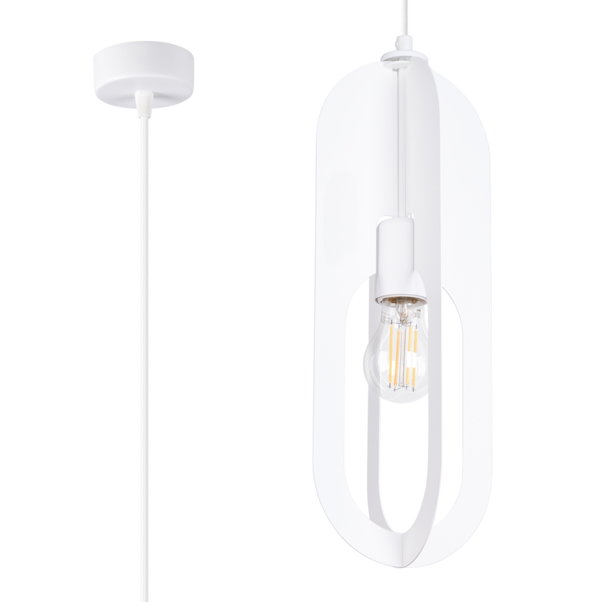 Luster na sajli NICUS 1xE27/15W/230V bijela