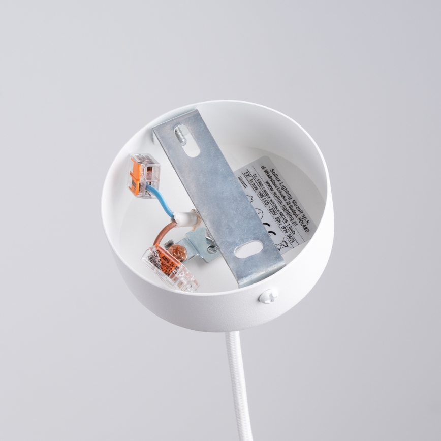 Luster na sajli NICUS 1xE27/15W/230V bijela