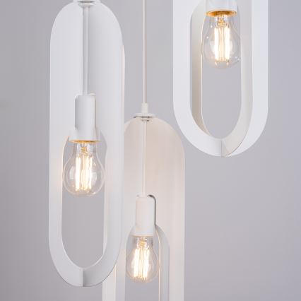 Luster na sajli NICUS 3xE27/15W/230V bijela