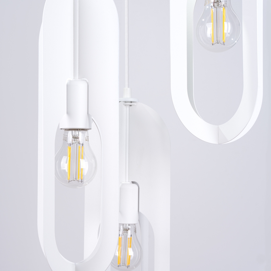 Luster na sajli NICUS 3xE27/15W/230V bijela