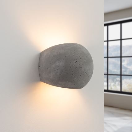 Zidna svjetiljka GLOBE 2xG9/8W/230V beton/siva