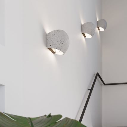 Zidna svjetiljka GLOBE 2xG9/8W/230V beton/siva
