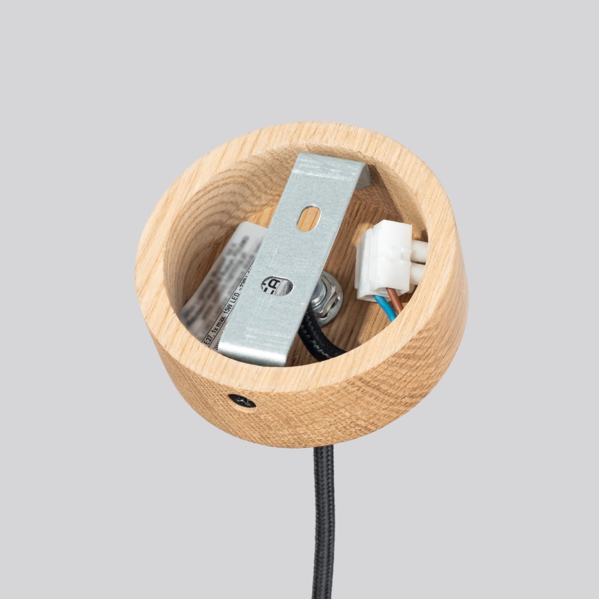 Viseći luster na sajli MAB 1xE27/15W/230V Ø 22 cm beton/siva