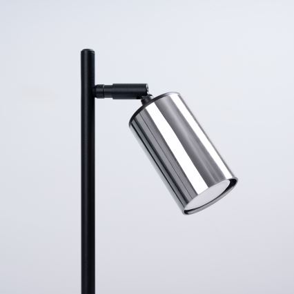 Stolna lampa WINX 1xGU10/10W/230V crna/sjajni krom
