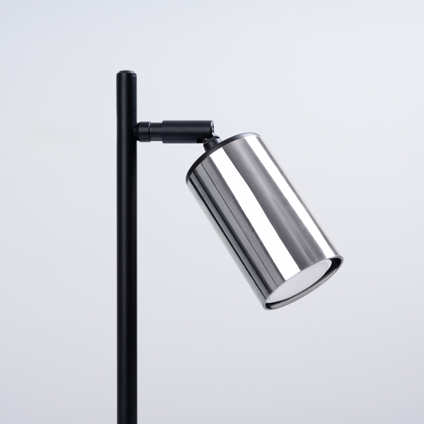 Stolna lampa WINX 1xGU10/10W/230V crna/sjajni krom