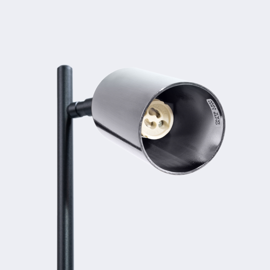 Stolna lampa WINX 1xGU10/10W/230V crna/sjajni krom