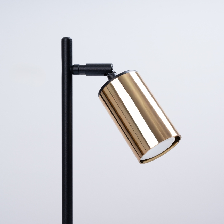 Stolna lampa WINX 1xGU10/10W/230V crna/zlatna