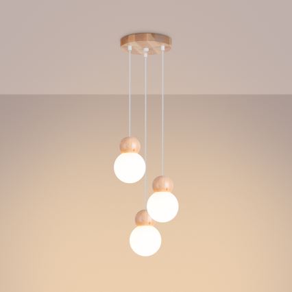 Luster na sajli PEKKA 3xG9/8W/230V bijela
