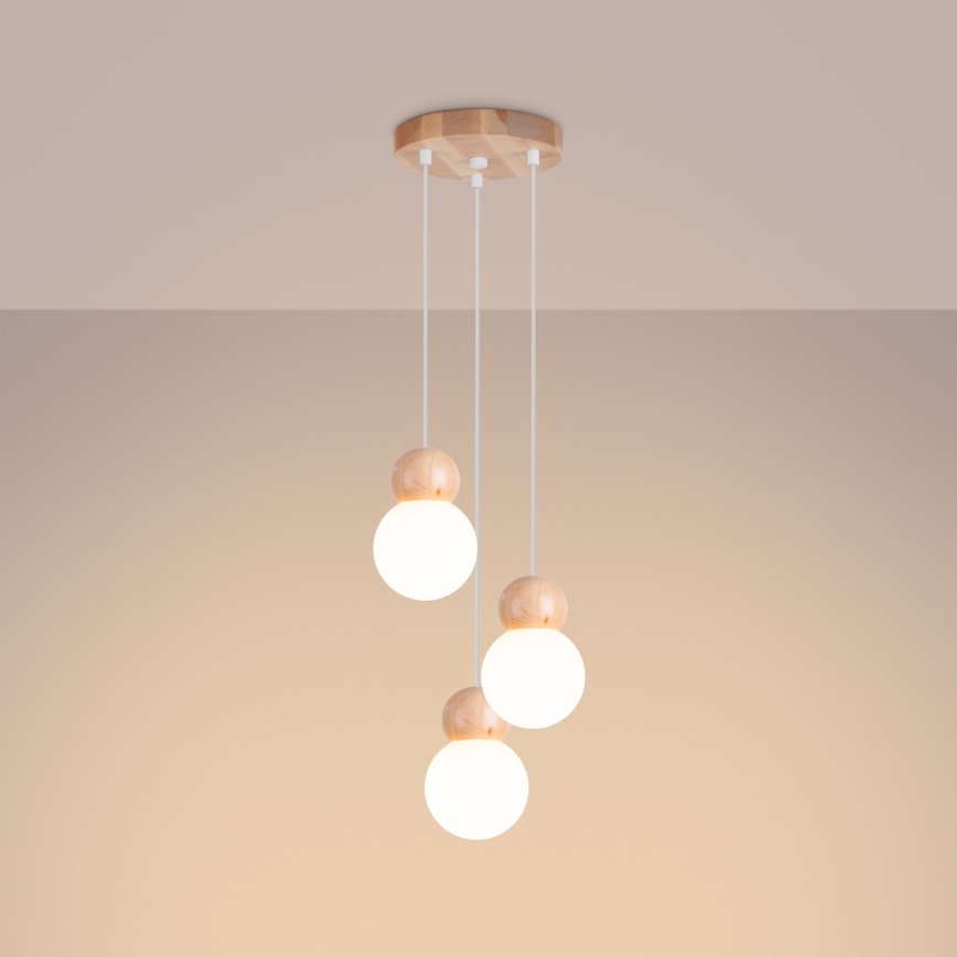 Luster na sajli PEKKA 3xG9/8W/230V bijela