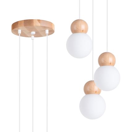 Luster na sajli PEKKA 3xG9/8W/230V bijela