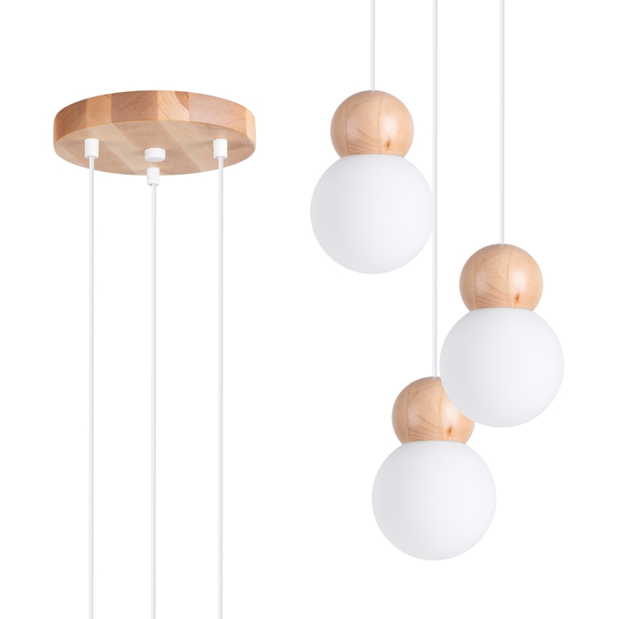 Luster na sajli PEKKA 3xG9/8W/230V bijela