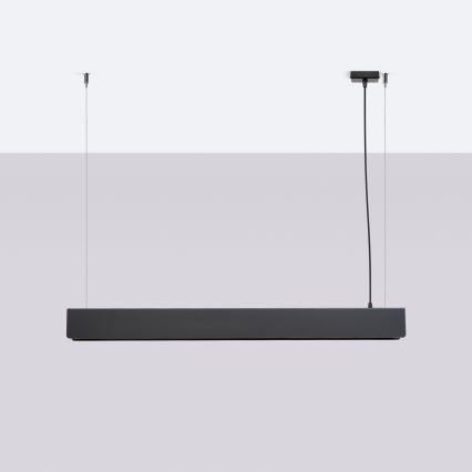 LED Luster na sajli SPARK 1xG13/8,5W/230V crna
