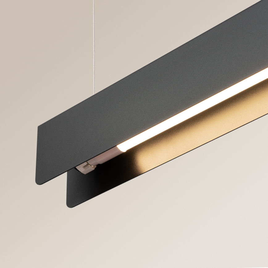 LED Luster na sajli SPARK 1xG13/8,5W/230V crna