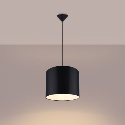 Luster na sajli NOVA 1xE27/15W/230V pr. 30 cm crna
