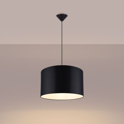 Luster na sajli NOVA 1xE27/15W/230V pr. 40 cm crna