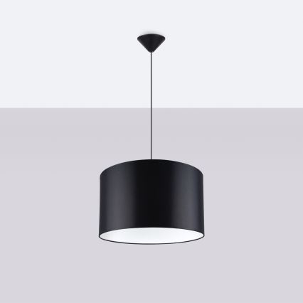Luster na sajli NOVA 1xE27/15W/230V pr. 40 cm crna