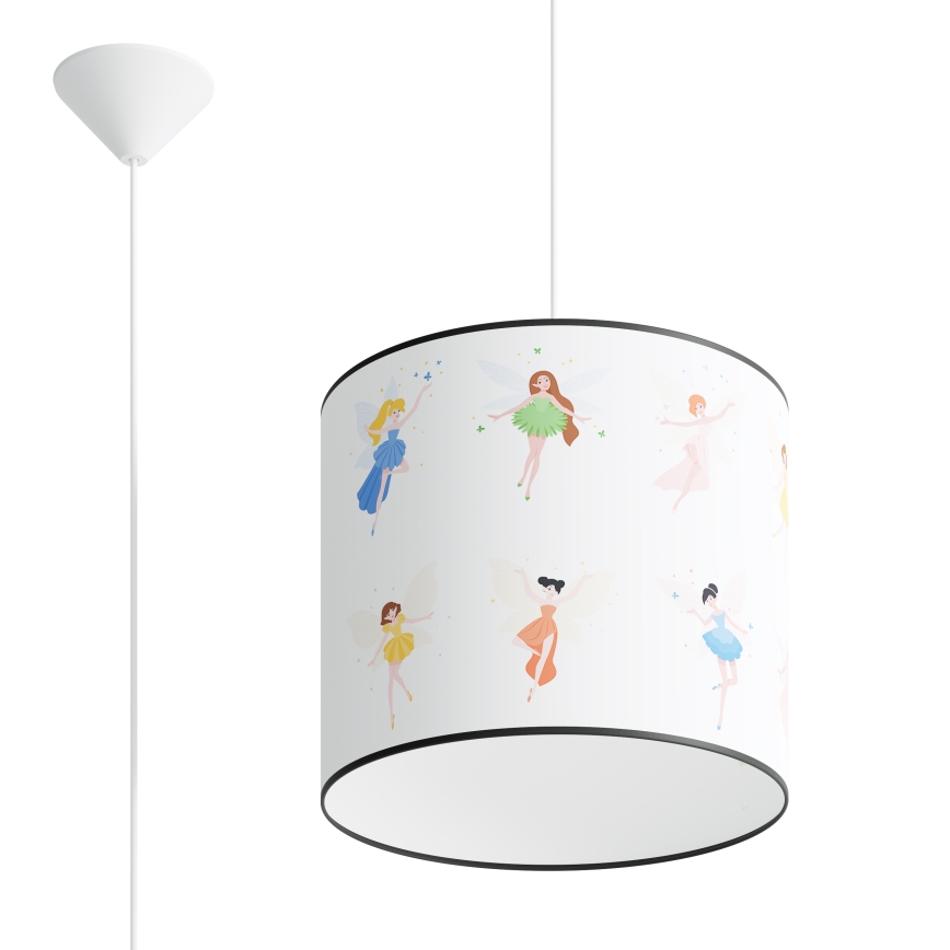 Dječji luster na sajli FAIRY 1xE27/15W/230V pr. 30 cm vila