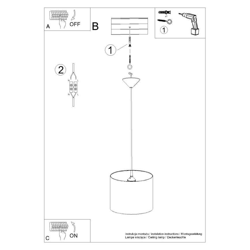 Dječji luster na sajli CAT 1xE27/15W/230V pr. 30 cm mačka