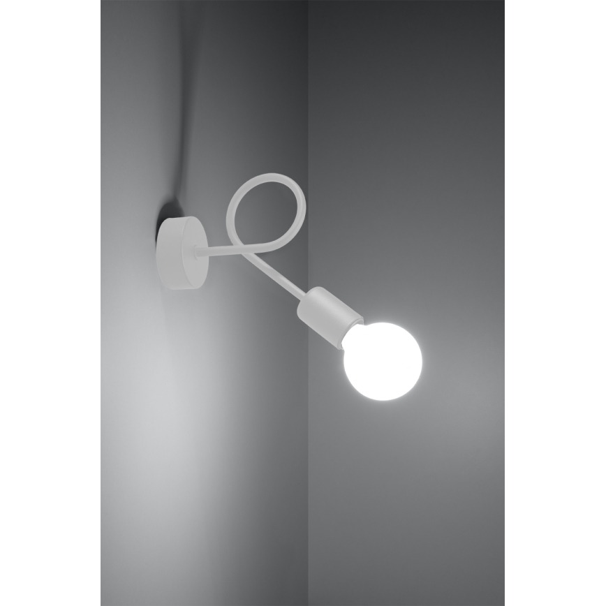 Zidna lampa LOOP 1xE27/15W/230V bijela
