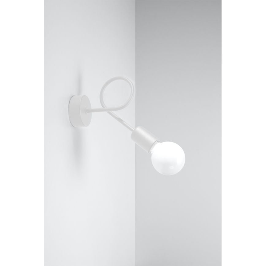 Zidna lampa LOOP 1xE27/15W/230V bijela