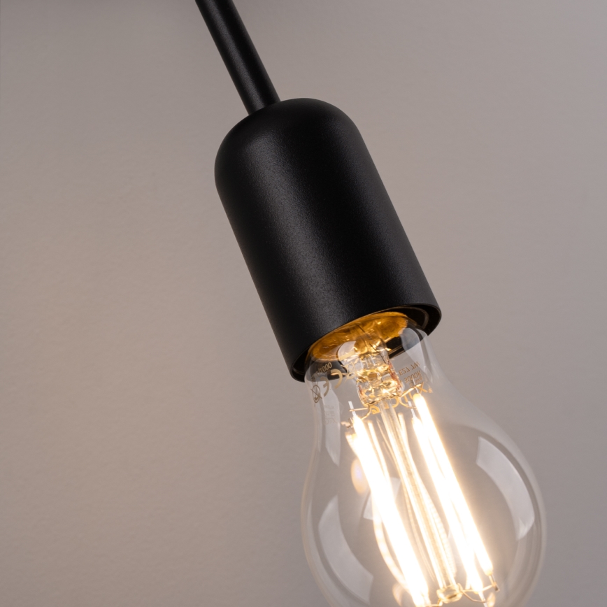 Zidna lampa LOOP 1xE27/15W/230V crna