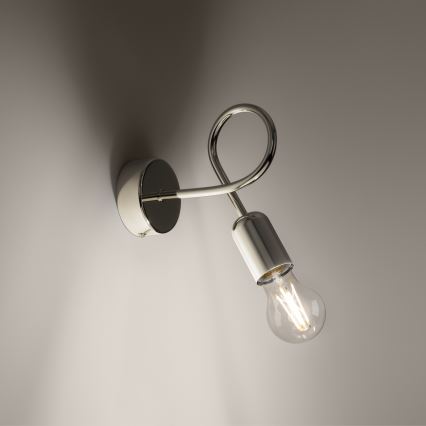 Zidna lampa LOOP 1xE27/15W/230V sjajni krom