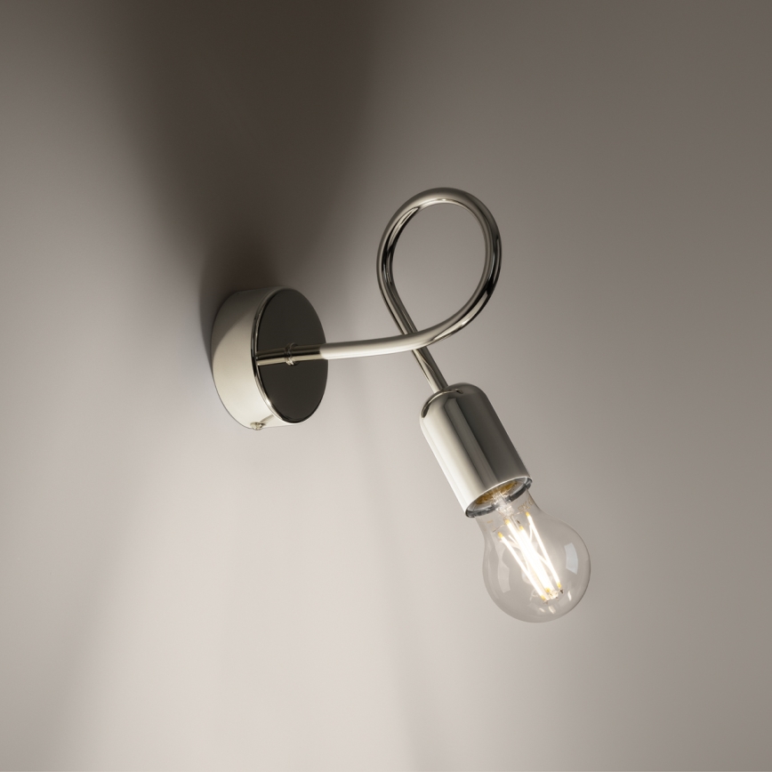 Zidna lampa LOOP 1xE27/15W/230V sjajni krom