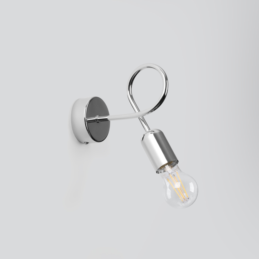 Zidna lampa LOOP 1xE27/15W/230V sjajni krom