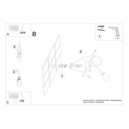 Zidna lampa LOOP 1xE27/15W/230V sjajni krom