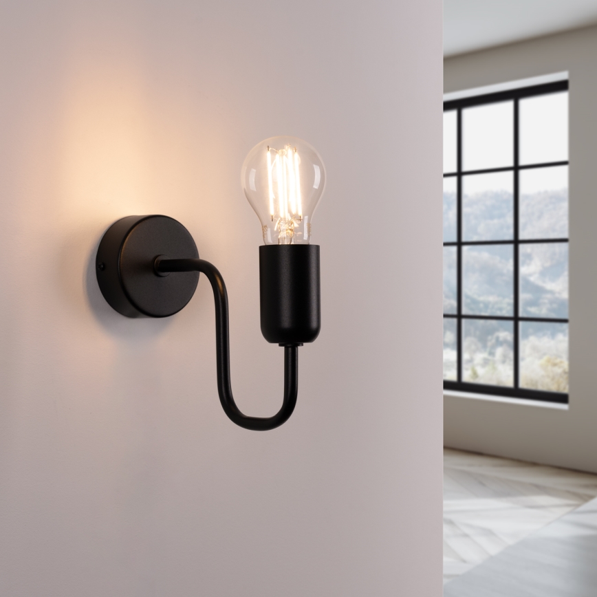 Zidna lampa VECTOR 1xE27/15W/230V crna