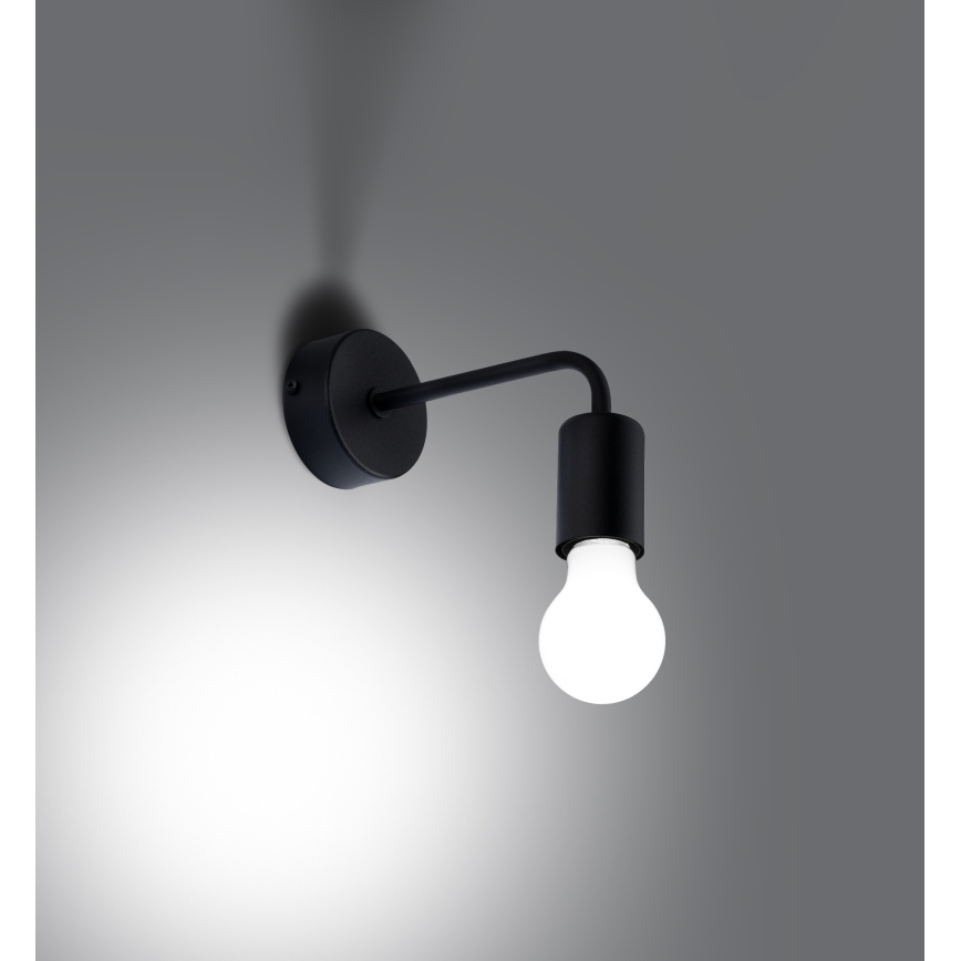 Zidna lampa NORAH 1xE27/15W/230V crna