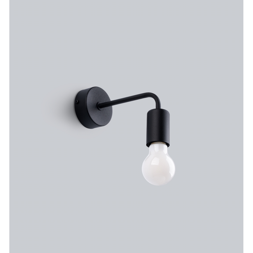 Zidna lampa NORAH 1xE27/15W/230V crna