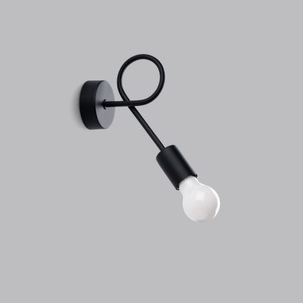 Zidna lampa LEVAR 1xE27/15W/230V crna