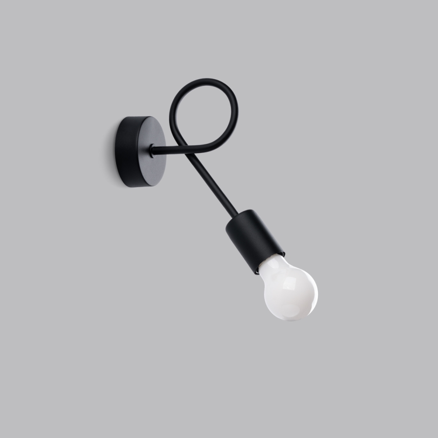 Zidna lampa LEVAR 1xE27/15W/230V crna