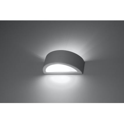Zidna svjetiljka ATENA 1xE27/15W/230V 20 cm bijela