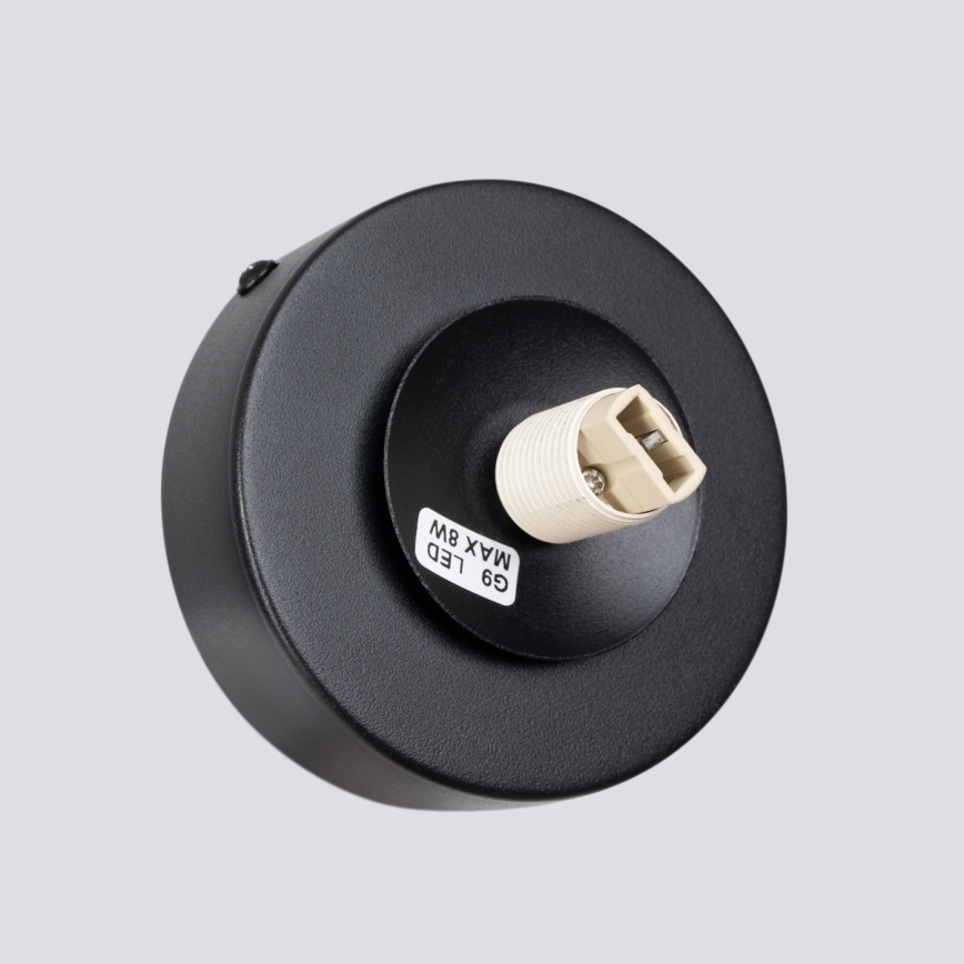 Zidna svjetiljka YOLI 1xG9/8W/230V crna
