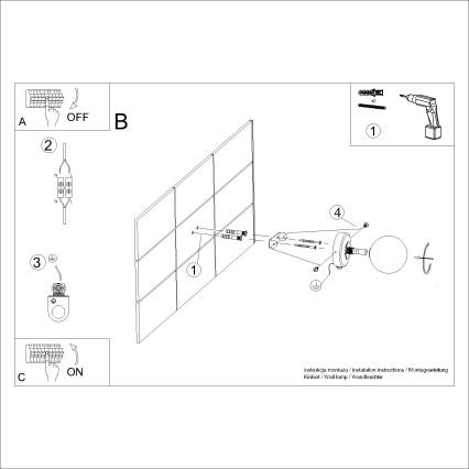 Zidna svjetiljka YOLI 1xG9/8W/230V crna