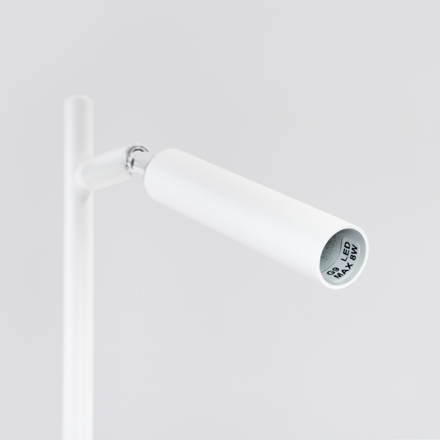 Stolna lampa PASTELO 1xG9/8W/230V bijela