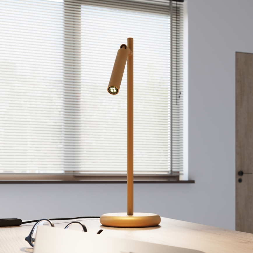 Stolna lampa PASTELO 1xG9/8W/230V zlatna