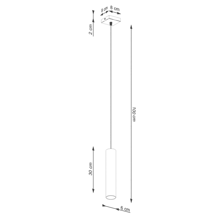 Luster na sajli LAGOS 1xGU10/10W/230V krem