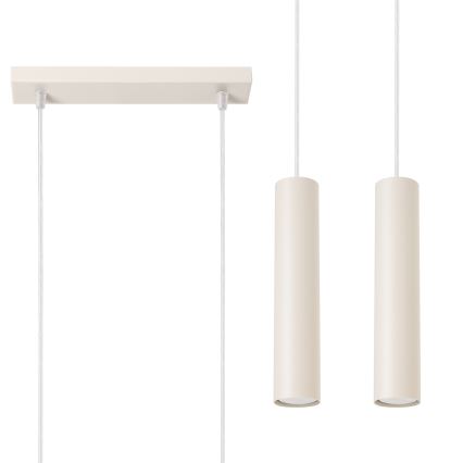 Luster na sajli LAGOS 2xGU10/10W/230V krem